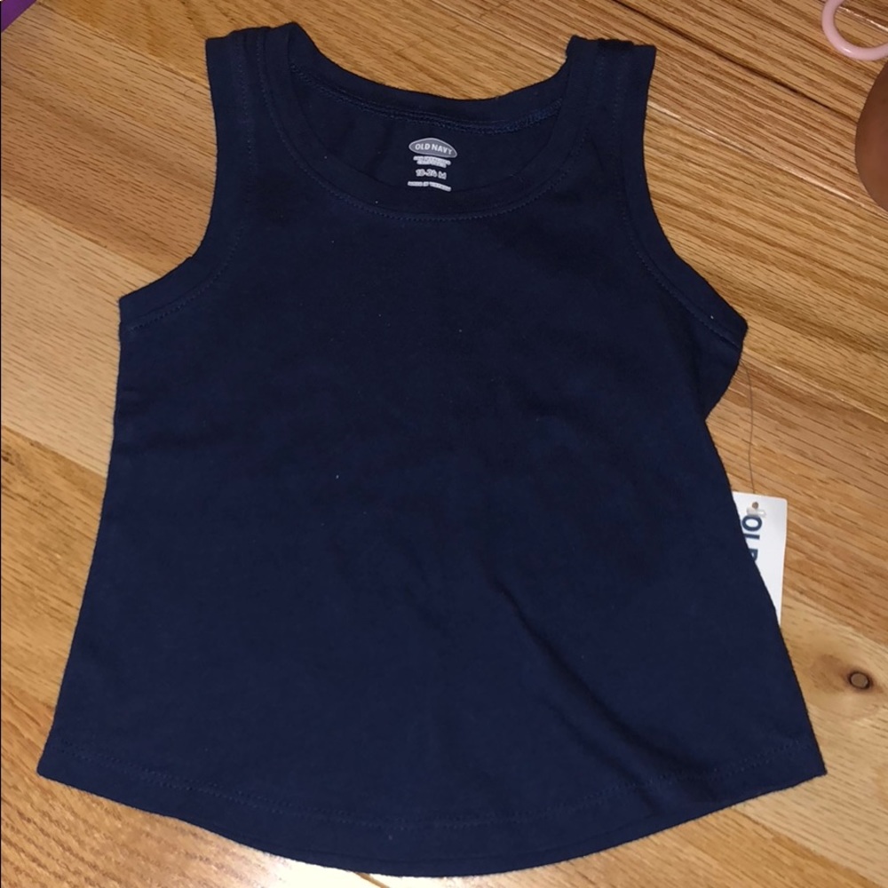 Old Navy-Navy blue tank top 18-24 months